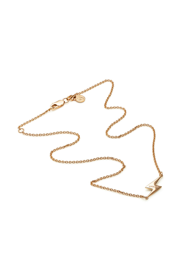 SIDE SHOCK NECKLACE - 9kt GOLD