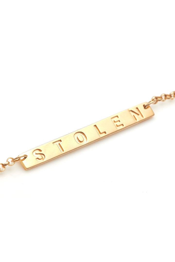 STOLEN PLANK NECKLACE - GOLD PLATED