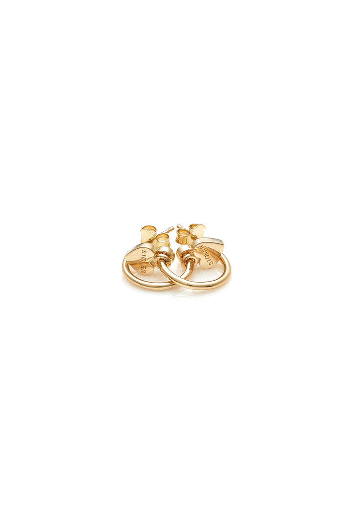 STOLEN HEART ANCHOR SLEEPER - 9K GOLD