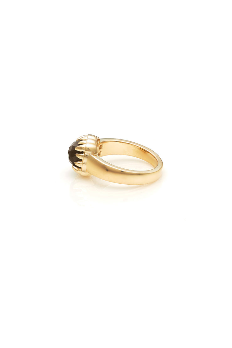 BABY CLAW RING ESPRESSO - 9kt GOLD