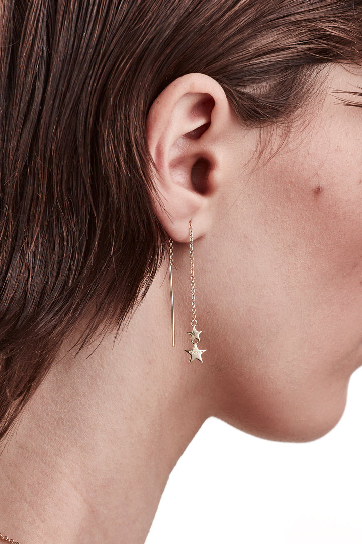 FALLING STOLEN STAR EARRING - GOLD PLATED