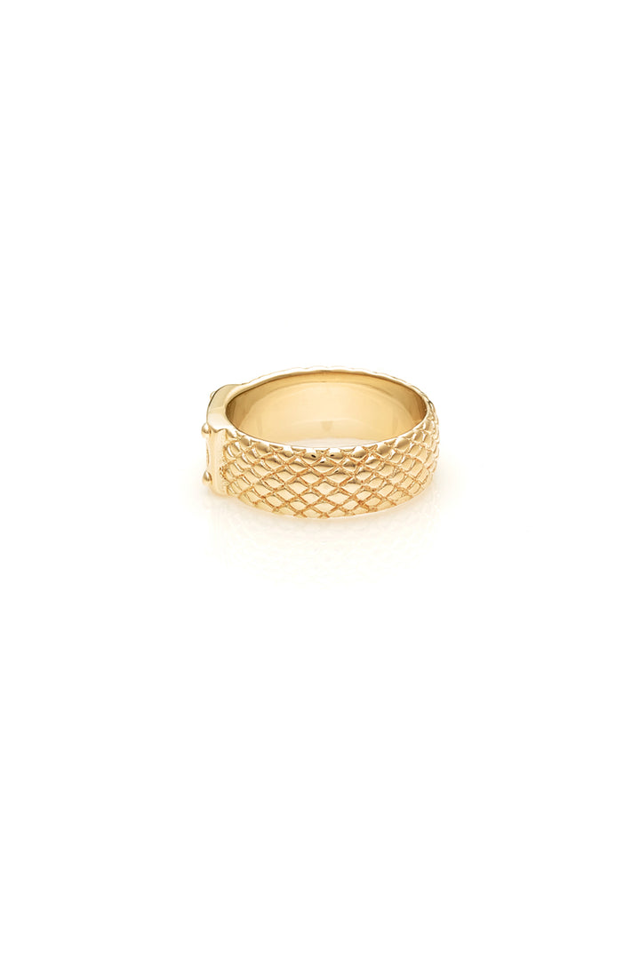 SNAKE BAND SLIM - 9K GOLD