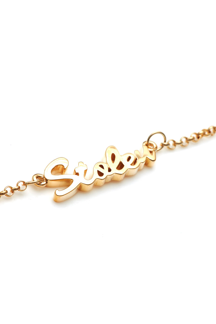 STOLEN SCRIPT NECKLACE - GOLD PLATED