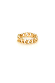 CURB RING SLIM - 9kt GOLD