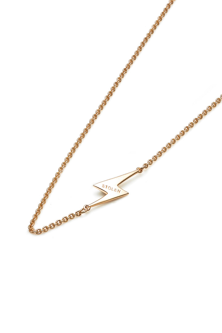 SIDE SHOCK NECKLACE - 9kt GOLD