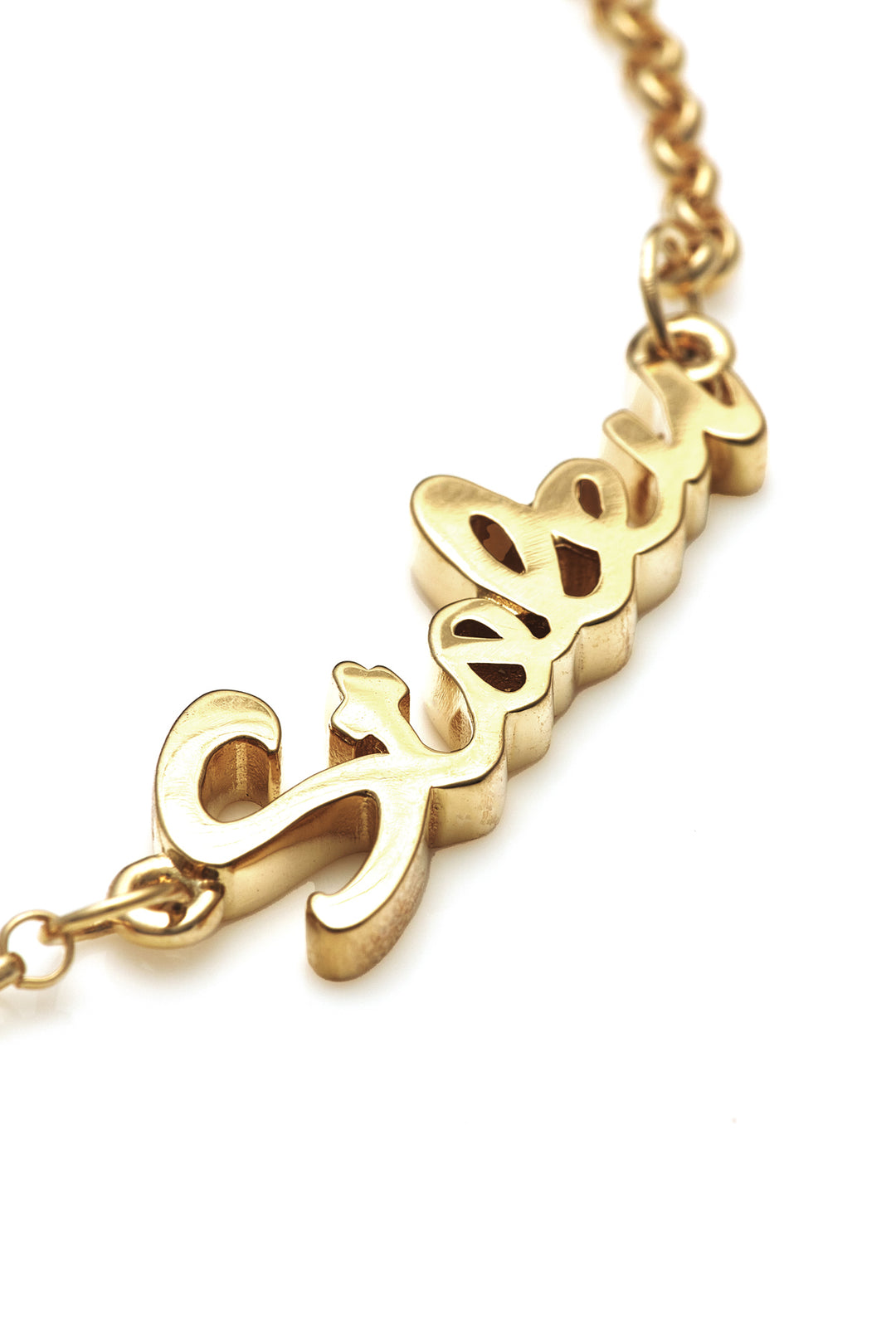 STOLEN SCRIPT BRACELET - GOLD PLATED