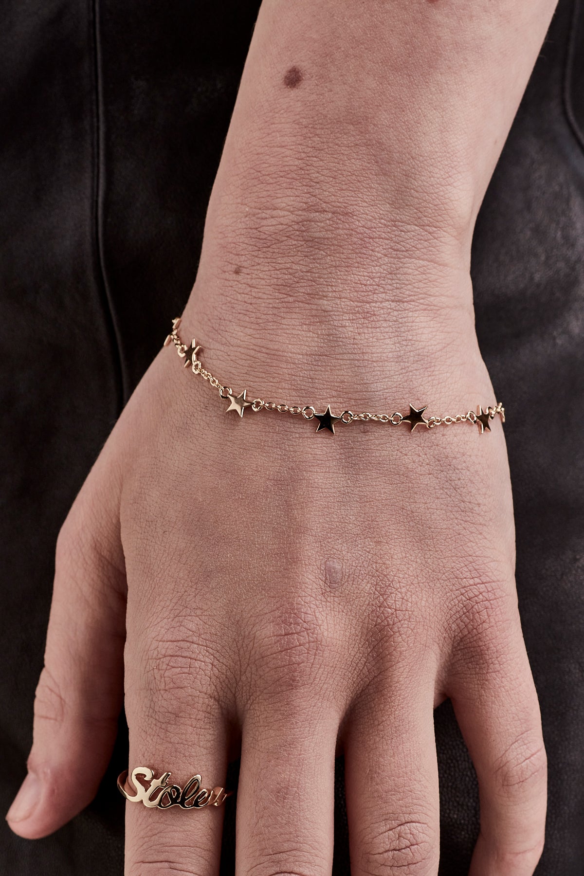 Stolen Girlfriends Club | MINI STAR CHARM BRACELET - GOLD PLATED