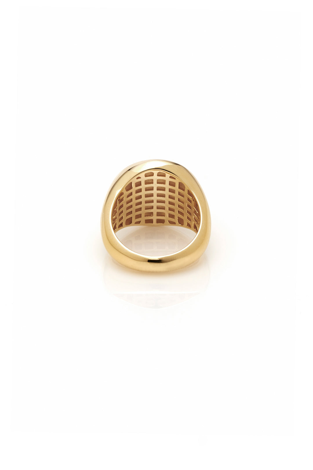 TEXT LOGO SOVEREIGN RING - 9K GOLD