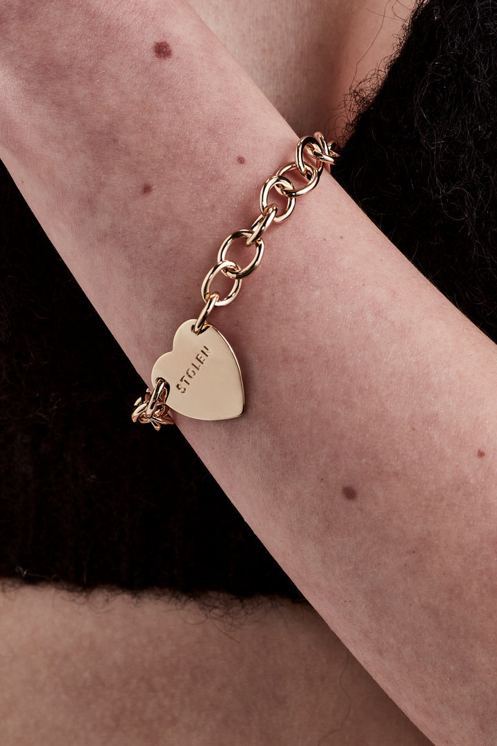 COLD HEART BRACELET - GOLD PLATED