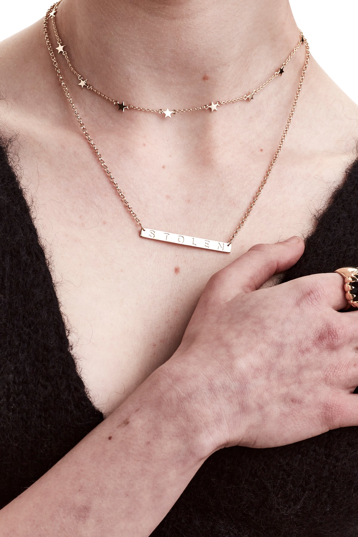 Stolen Girlfriends Club | STOLEN PLANK NECKLACE - GOLD PLATED