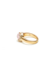 BABY CLAW RING ROSE QUARTZ - 9kt GOLD