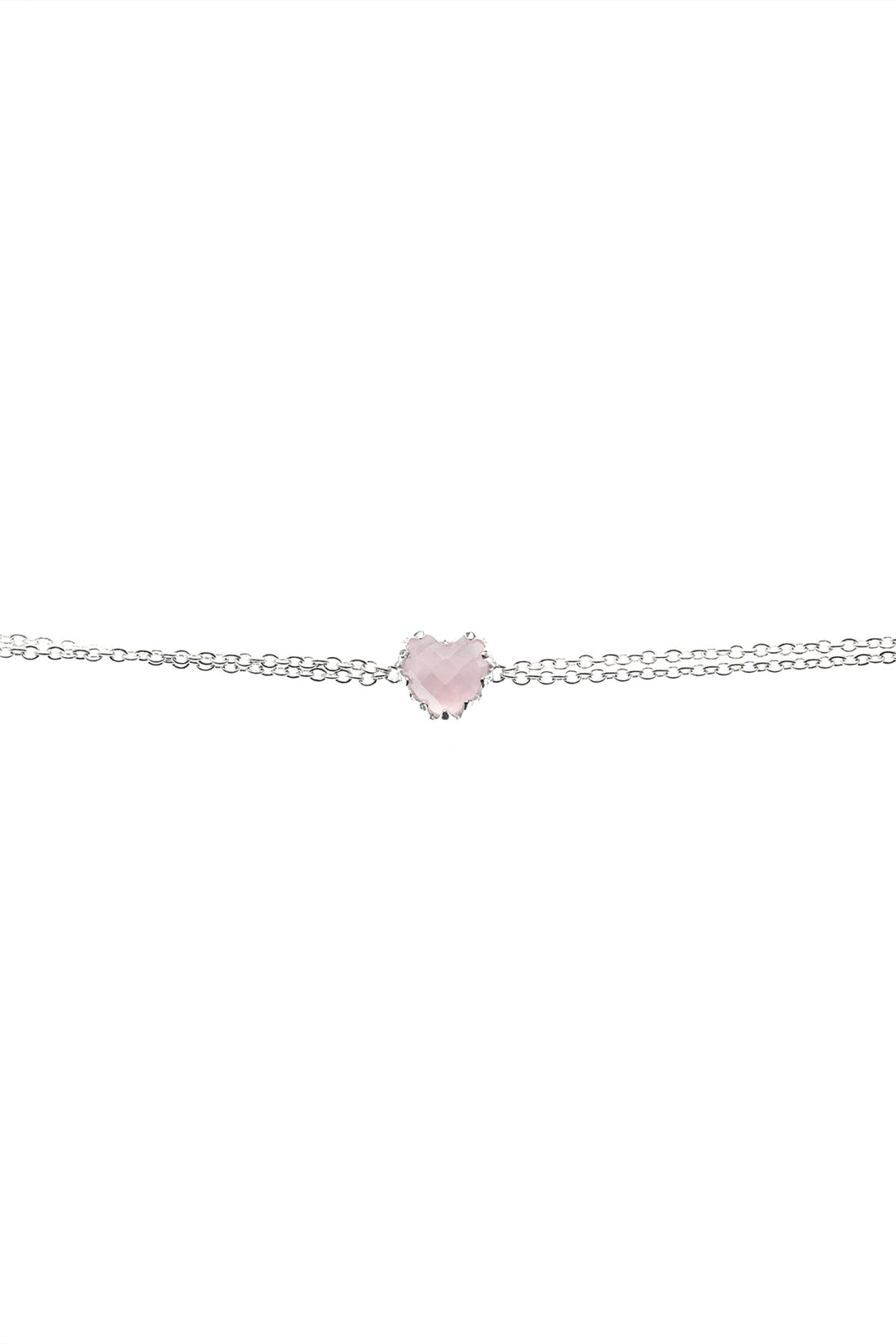 LOVE CLAW BRACELET ROSE QUARTZ