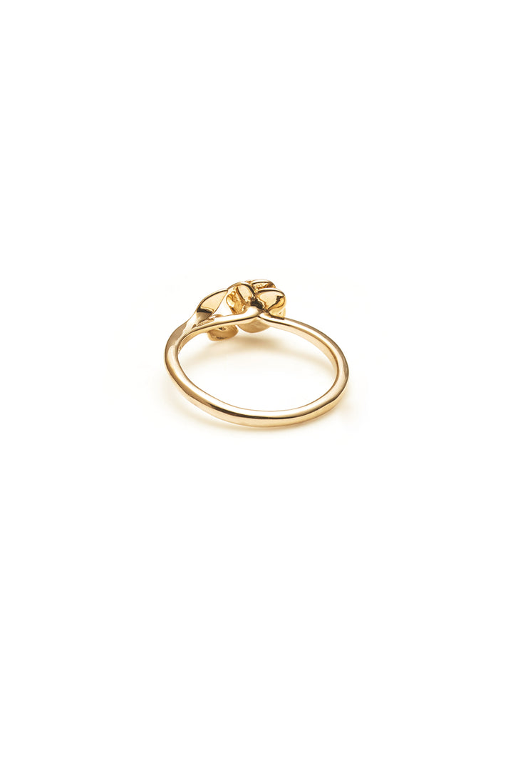 STEM ROSE RING - 9K GOLD