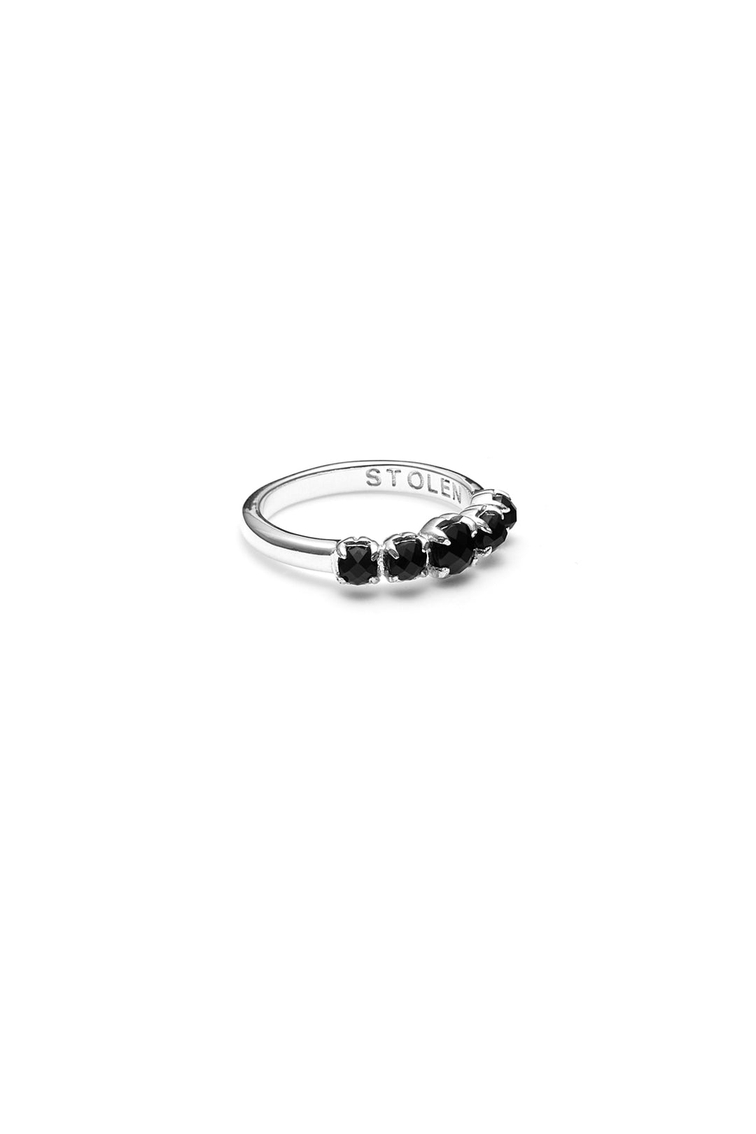 HALO CLUSTER RING ONYX