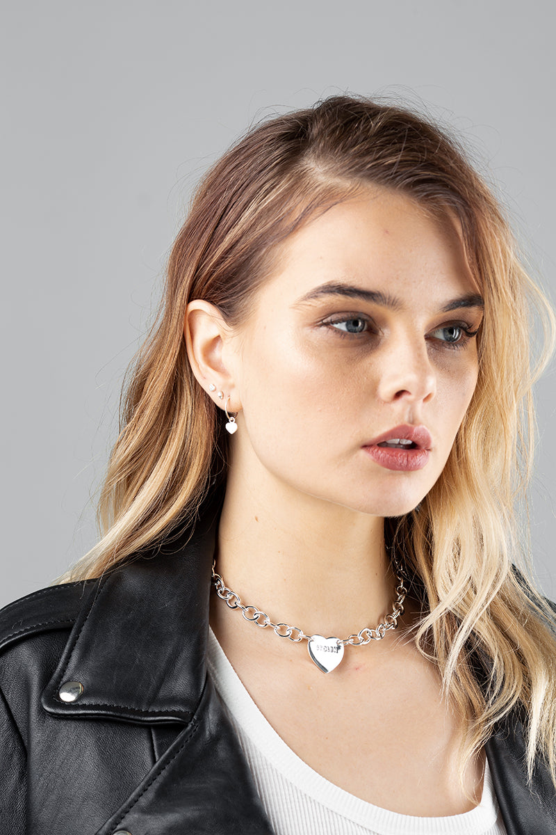 STOLEN GIRLFRIENDS CLUB シルバークロスチョーカー Stolen Girlfriends Club | COLD HEART STERLING SILVER CHOKER