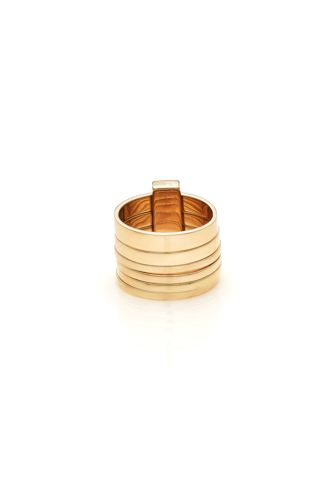 SIX PIECE BAND RING - 9KGOLD